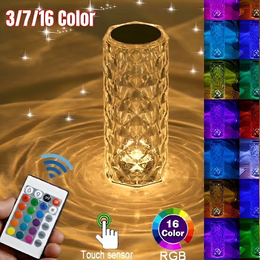 Crystal LED Table Lamp